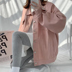 Women's Retro Workwear Loose All-match Simple Baseball Uniform