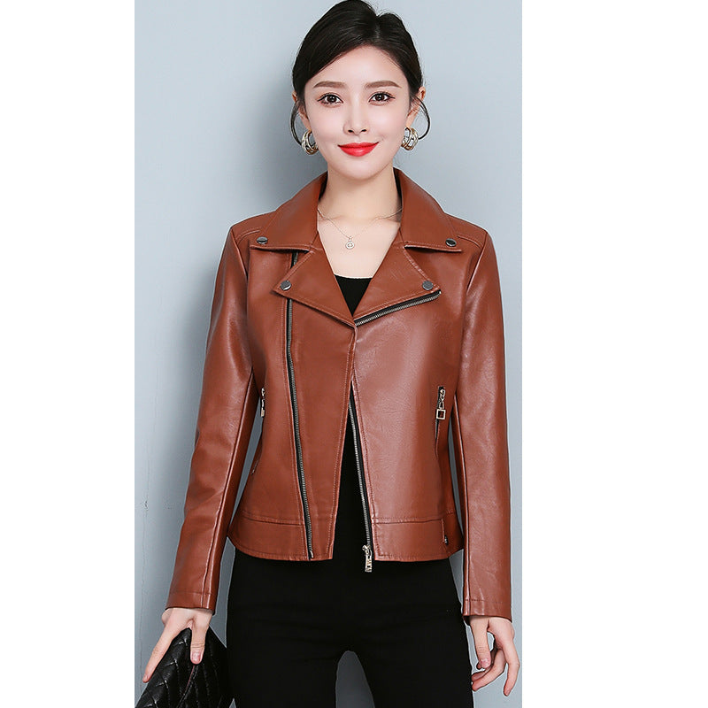 Leather Jacket Versatile Short Coat